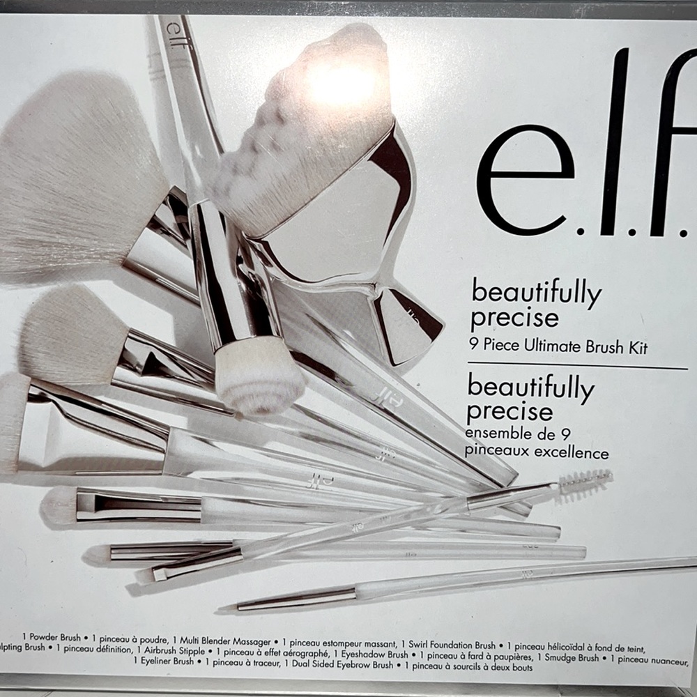 e.l.f. 9 piece brush set